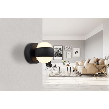 Globo - Dimmbare, aufladbare LED-Touch-Wandleuchte LED/1,4W/5V 1800 mAh schwarz