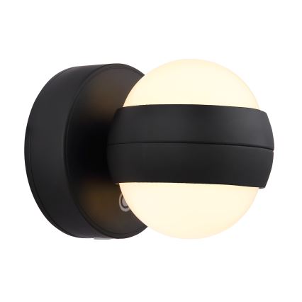 Globo - Dimmbare, aufladbare LED-Touch-Wandleuchte LED/1,4W/5V 1800 mAh schwarz