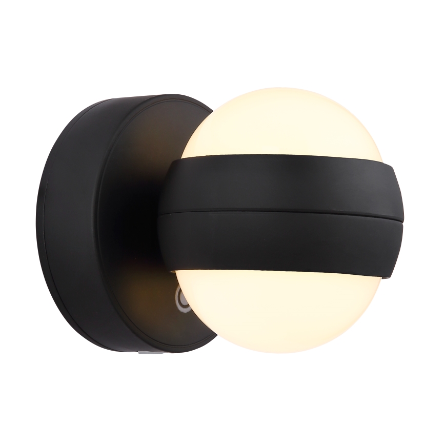 Globo - Dimmbare, aufladbare LED-Touch-Wandleuchte LED/1,4W/5V 1800 mAh schwarz