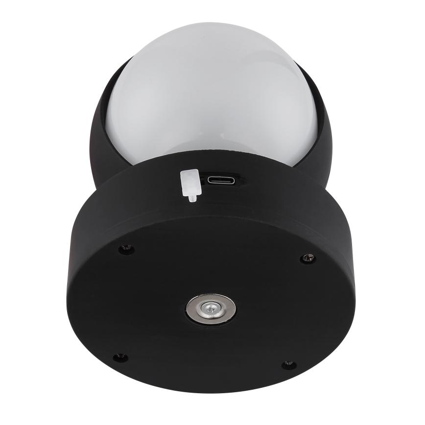 Globo - Dimmbare, aufladbare LED-Touch-Wandleuchte LED/1,4W/5V 1800 mAh schwarz