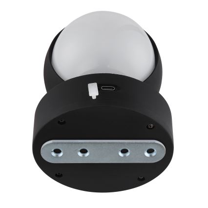 Globo - Dimmbare, aufladbare LED-Touch-Wandleuchte LED/1,4W/5V 1800 mAh schwarz