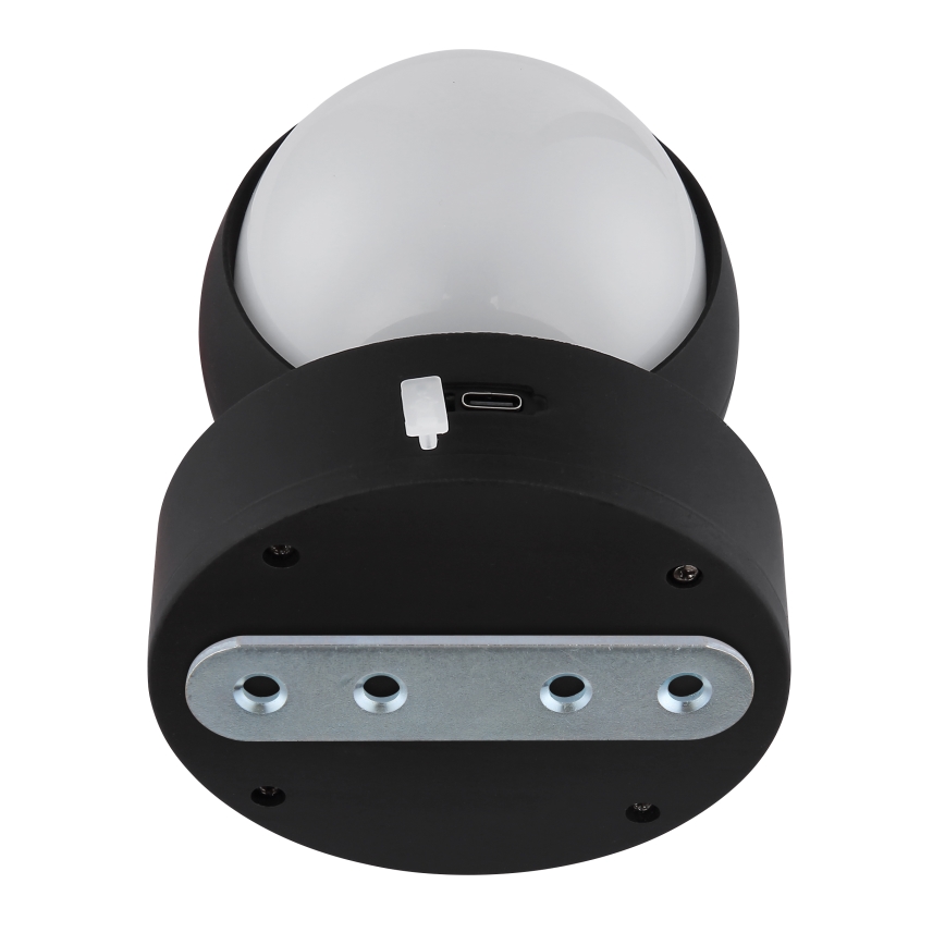 Globo - Dimmbare, aufladbare LED-Touch-Wandleuchte LED/1,4W/5V 1800 mAh schwarz