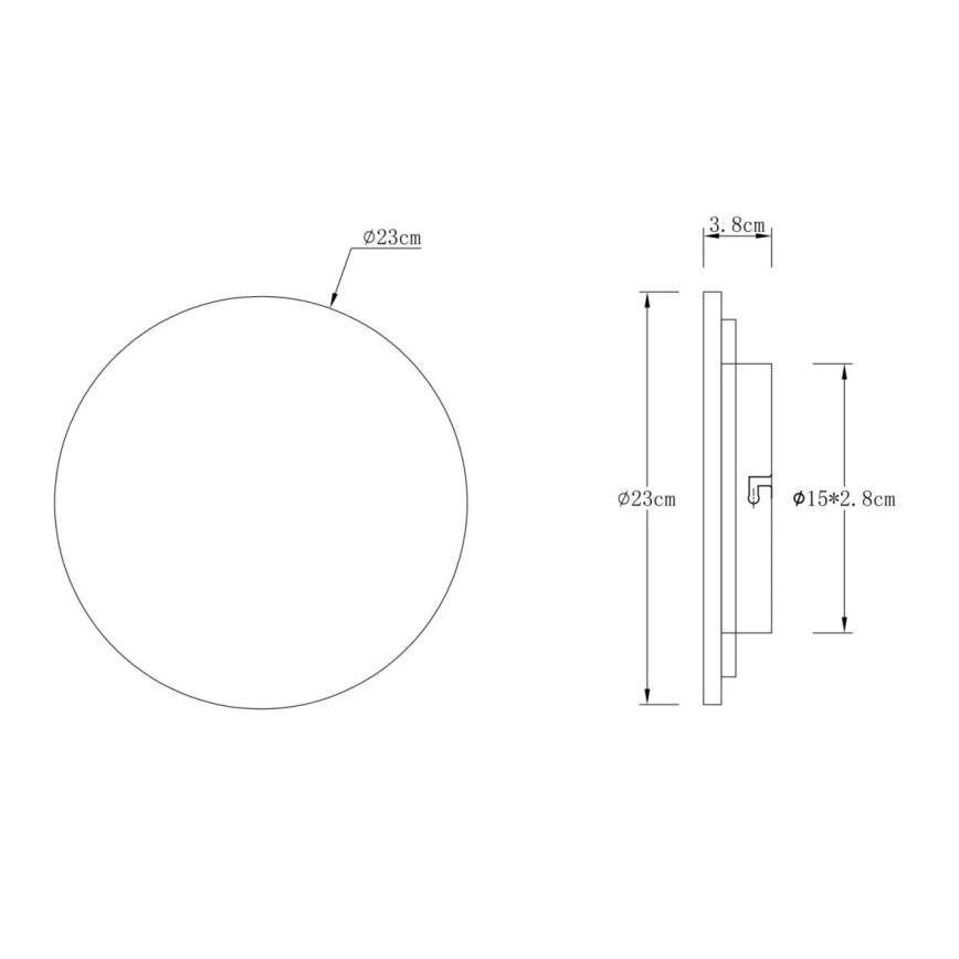 Globo - LED-Wandleuchte LED/12W/230V 3000K