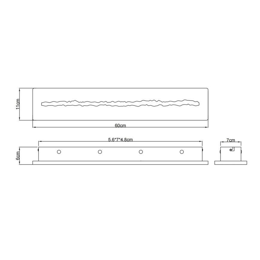 Globo - LED-Wandleuchte 21W/230V 3000K