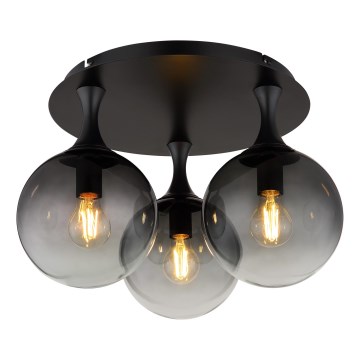 Globo - Anbauleuchte 3xE27/10W/230V d 46 cm schwarz