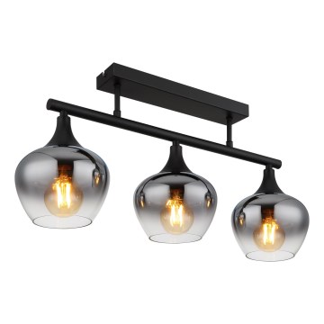 Globo - Anbauleuchte 3xE27/40W/230V schwarz