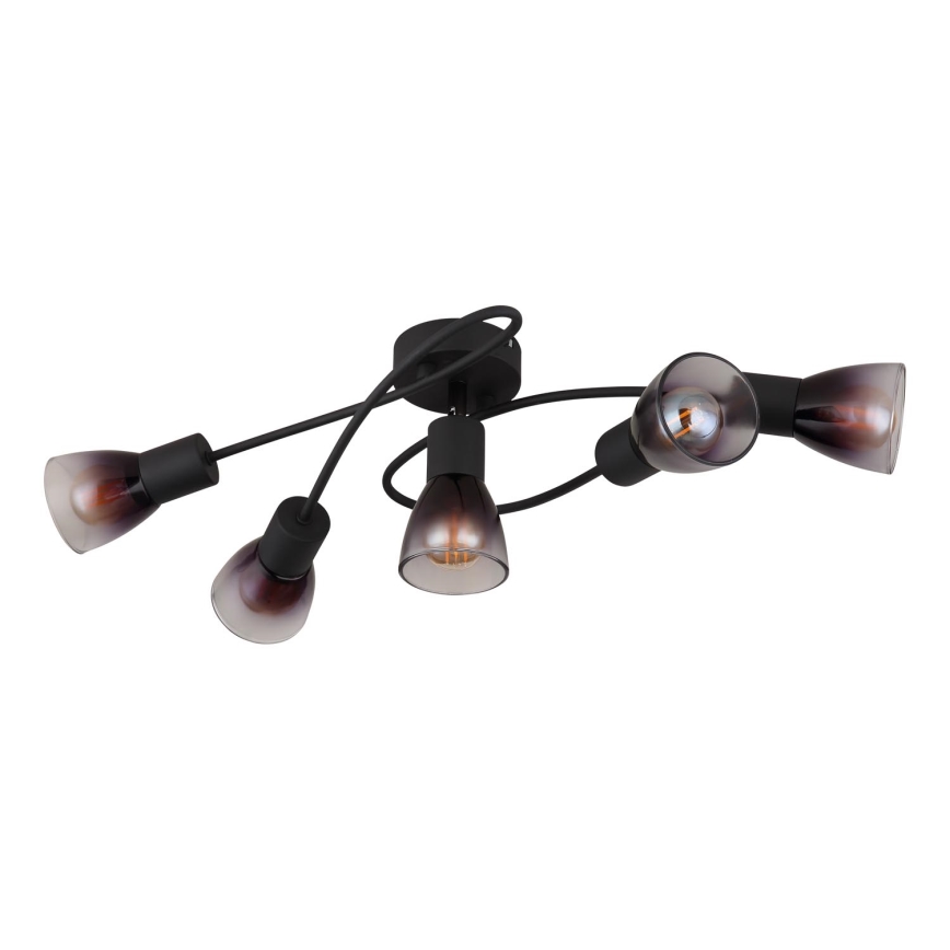 Globo - Anbauleuchte 5xE14/25W/230V schwarz