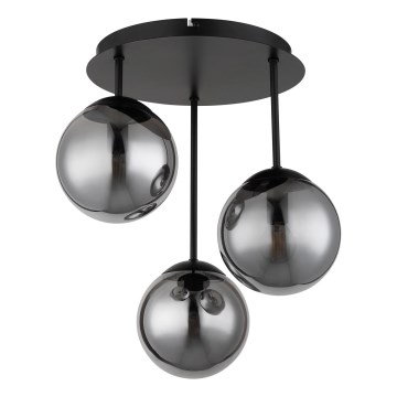 Globo - Aufbau-Deckenleuchte 3xE14/25W/230V schwarz