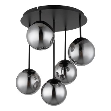 Globo - Aufgesetzte Deckenleuchte 5xE14/25W/230V schwarz