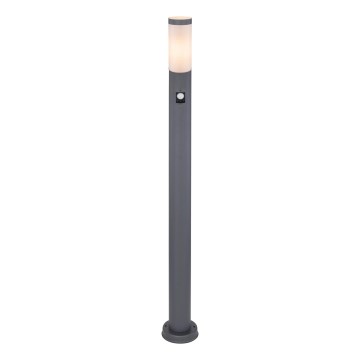 Globo - Auβenleuchte mit Sensor 1xE27/15W/230V IP44 110 cm anthrazit