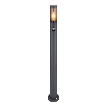 Globo - Auβenleuchte mit Sensor 1xE27/15W/230V IP44 110 cm schwarz