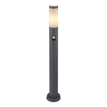 Globo - Auβenleuchte mit Sensor 1xE27/15W/230V IP44 80 cm anthrazit