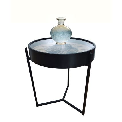 Globo - Couchtisch Ø 49 cm schwarz