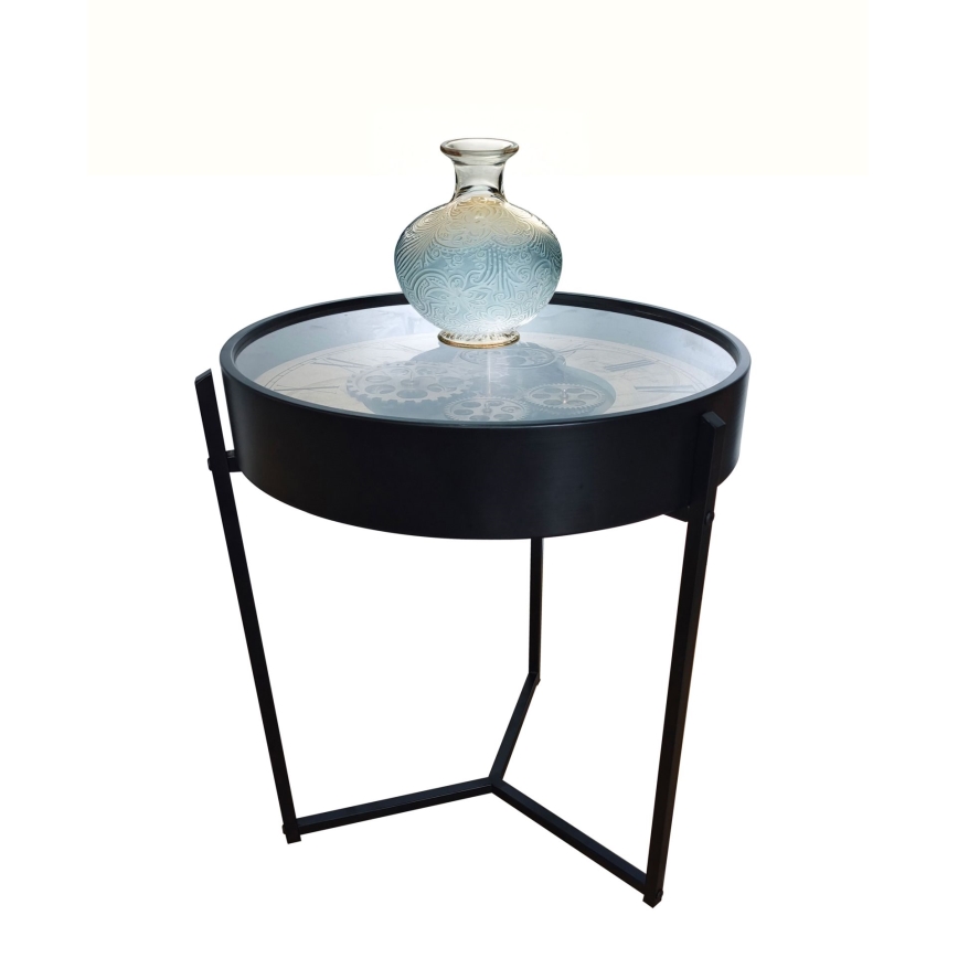 Globo - Couchtisch Ø 49 cm schwarz