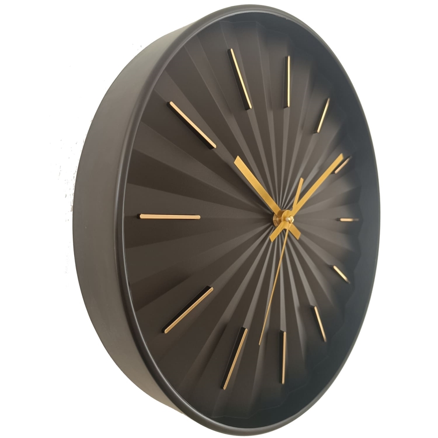 Globo - Wanduhr Ø 30,5 cm 1xAA schwarz