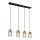Globo - Deckenleuchte an Kabel 4xE27/40W/230V Metall/Holz