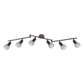 Globo - Deckenstrahler 6xE14/40W/230V schwarz/braun