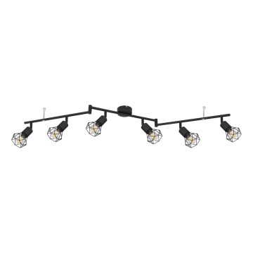 Globo - Deckenstrahler 6xE14/40W/230V schwarz