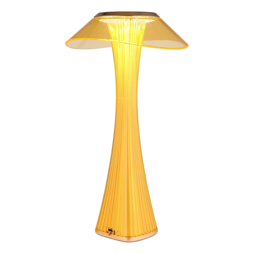 Globo - Dimm- und aufladbare LED-Tischleuchte LED/2,5W/3,7V 1200mAh 2700K/4500K/6500K golden