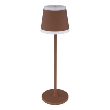 Globo - Dimm- und aufladbare LED-Tischleuchte mit Touch-Funktion LED/4,6W/3,7V 3000K 1800mAh braun IP54