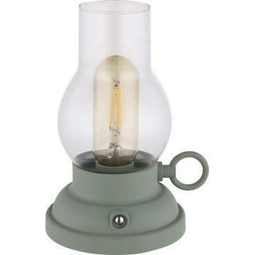 Globo - Dimmbare, aufladbare LED-Tischleuchte mit Touch-Funktion LED/1W/3,7V 1200 mAh grün