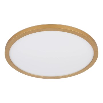 Globo - Dimmbare LED-Deckenleuchte für Badezimmer LED/24W/230V 3000K IP44 d 42 cm Messing