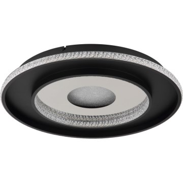 Globo - Dimmbare LED-Deckenleuchte LED/30W/230V 2700-6500K d 52,5 cm schwarz + Fernbedienung