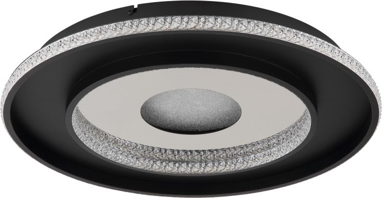 Globo - Dimmbare LED-Deckenleuchte LED/30W/230V 2700-6500K d 52,5 cm schwarz + Fernbedienung