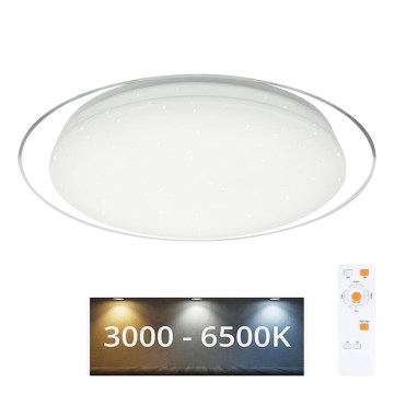 Globo - Dimmbare LED-Deckenleuchte LED/30W/230V 3000-6500K + Fernbedienung