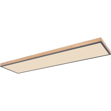 Globo - Dimmbare LED-Deckenleuchte LED/36W/230V 2700-6500K + Fernbedienung braun/grau