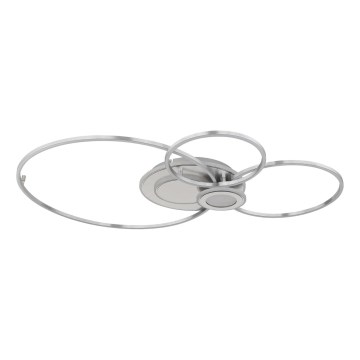 Globo - dimmbare LED-Deckenleuchte LED/36W/230V 2700-6500K silber + Fernbedienung