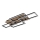 Globo - Dimmbare LED-Deckenleuchte LED/40W/230V 2700-6500K 32,5x87,5 cm braun/schwarz + Fernbedienung