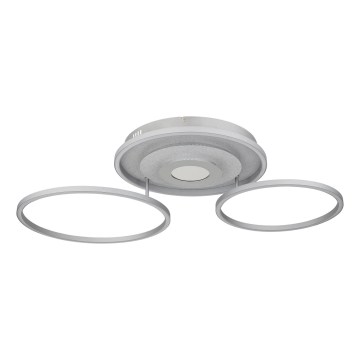 Globo - dimmbare LED-Deckenleuchte LED/40W/230V 2700-6500K 57x99,2 cm silber + Fernbedienung