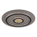 Globo - dimmbare LED-Deckenleuchte LED/40W/230V 3000-6500K Ø 45 cm schwarz + Fernbedienung
