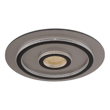 Globo - dimmbare LED-Deckenleuchte LED/40W/230V 3000-6500K Ø 45 cm schwarz + Fernbedienung