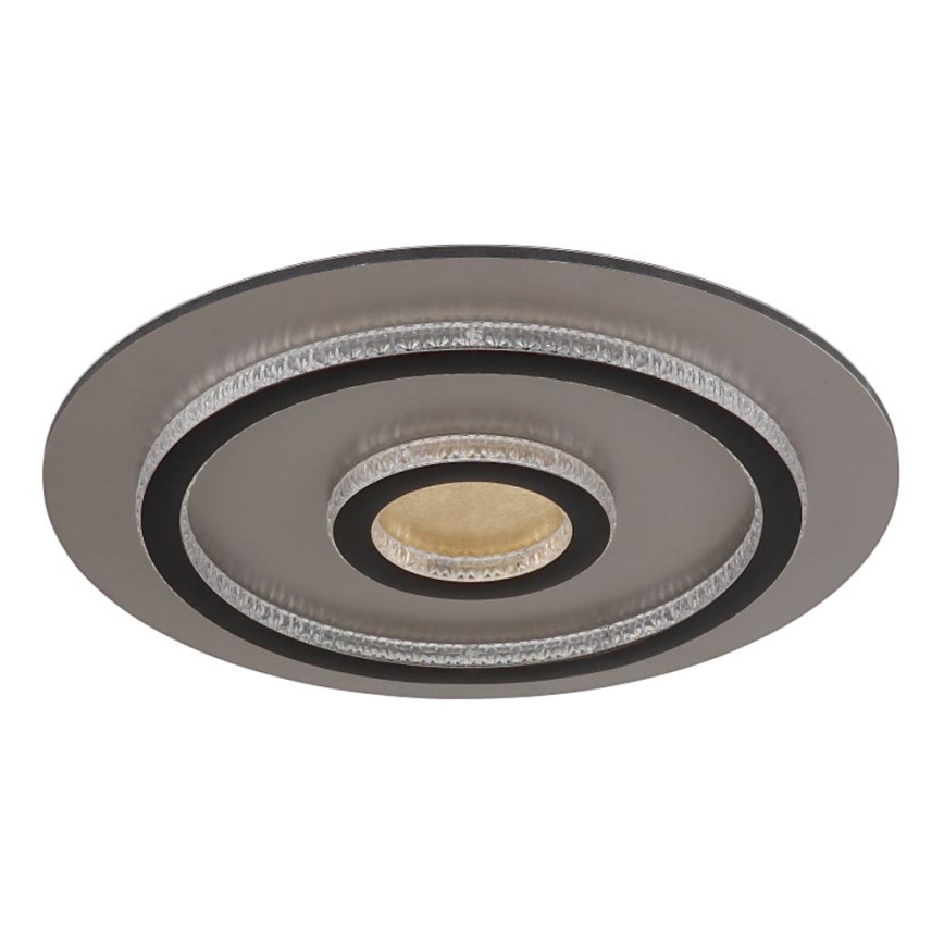 Globo - dimmbare LED-Deckenleuchte LED/40W/230V 3000-6500K Ø 45 cm schwarz + Fernbedienung