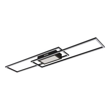 Globo - Dimmbare LED-Deckenleuchte LED/42W/230V 2700-6500K 19,6x96 cm schwarz + Fernbedienung