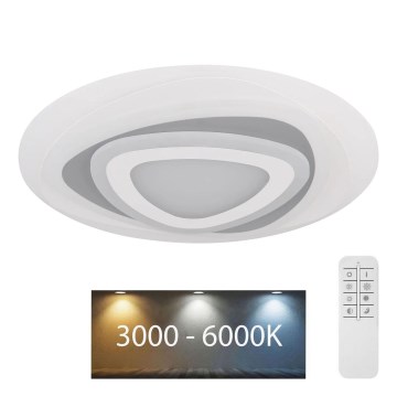 Globo - Dimmbare LED-Deckenleuchte LED/46W/230V 3000-6000K + Fernbedienung