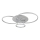 Globo - Dimmbare LED-Deckenleuchte LED/54W/230V 2700-6500K 90x70 cm silber + Fernbedienung