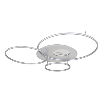 Globo - dimmbare LED-Deckenleuchte LED/70W/230V 2700-6500K mattchrom + Fernbedienung