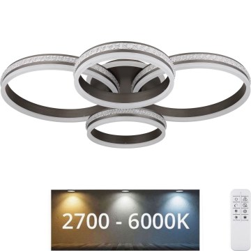 Globo - Dimmbare LED-Deckenleuchte LED/90W/230V 2700K-6000K + Fernbedienung