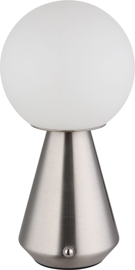 Globo - Dimmbare LED-Outdoor-Tischleuchte mit Touch-Funktion LED/1,5W/5V 3000/4500/6500K 1800 mAh IP41 matt Chrom