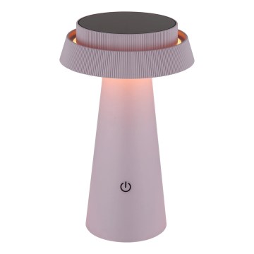 Globo - Dimmbare LED-Solarleuchte mit Touch-Funktion LED/4W/3,7W IP54 rosa