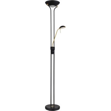Globo - Dimmbare LED-Stehleuchte LED/20W/230V + LED/5,5W 3000K schwarz/golden