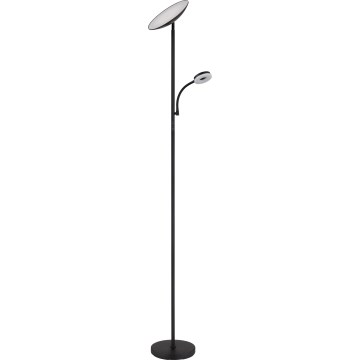 Globo - Dimmbare LED-Stehleuchte LED/20W/230V+ LED/5W 3000/4000/6500K schwarz