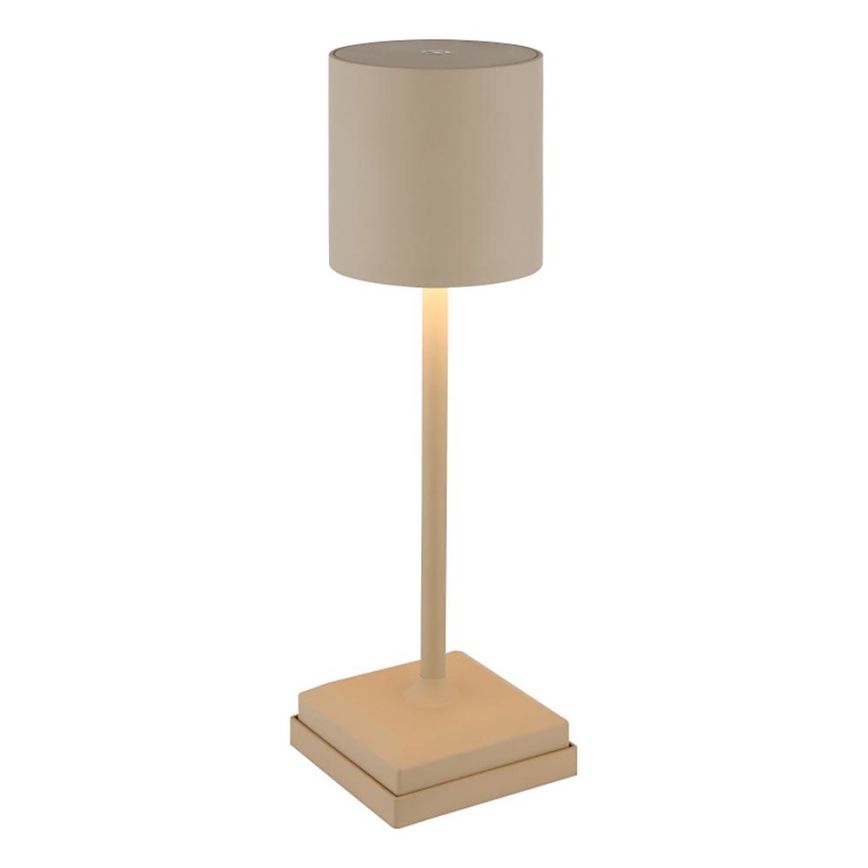 Globo - dimmbare LED-Tischlampe mit Touch-Bedienung, wiederaufladbar, LED/1,5 W/5 V, 2200 mAh, beige