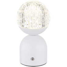 Globo - Dimmbare LED-Tischlampe mit Touch-Funktion LED/2W/5V 2700/4000/65000K 1800 mAh weiß