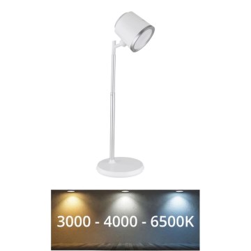 Globo - Dimmbare LED-Tischleuchte mit Touch-Funktion 4in1 LED/6W/3,7V 3000K/4000K/6500K 1500 mAh USB weiß