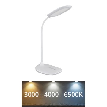 Globo - Dimmbare LED-Tischleuchte mit Touch-Funktion LED/9W/230V 3000K/4000K/6500K CRI 90 weiß