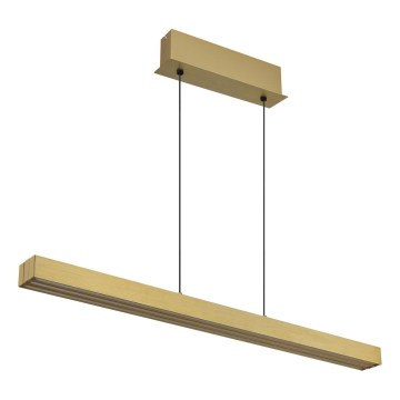 Globo - dimmbare Pendelleuchte mit Touch-Dimmer und Seilaufhängung, LED/39W/230V, 2700/4000/6000K, Messing